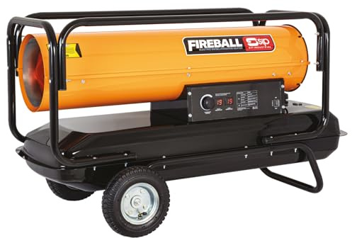 SIP FIREBALL XD215 Space Heater, Diesel/Paraffin/Kerosene, 230V, 63kW / 215,000 BTU/hr, 1500m³ / 52,972ft³ Heating Area, 65L Fuel Tank