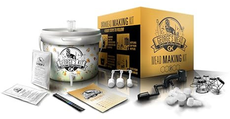 Beer & Wine - Kit Fermentazione George's Mead 5l - Idromele Artigianale Fatto in Casa - Kit Fermentazione - Kit per Produzione di Idromele - Idea Regalo