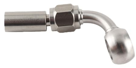 KIMISS Kit de Raccords Banjo pour Durites D'huile de Frein de Moto en Acier Inoxydable M10