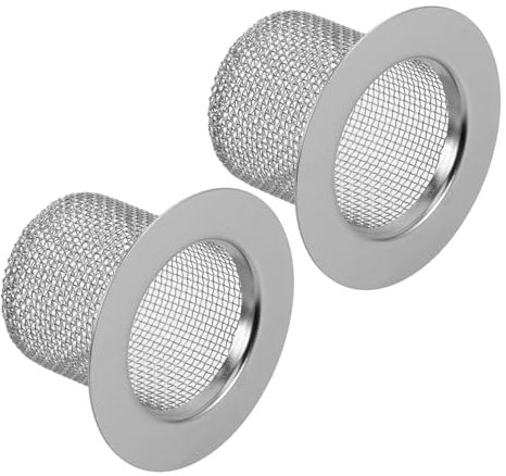 POPETPOP 2pcs Stainless Steel Bathroom Floor Drain Strainers Hair Catcher for Shower Tub Sink 4cm Bathroom Drain Filter Trap for Lavatory Sink