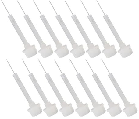 NULYLU 20pcs Replacement Nail Polish Bottle Brushes with Comfortable Grip Innovative Pp Material Design for DIY Nail Art Enthusiasts