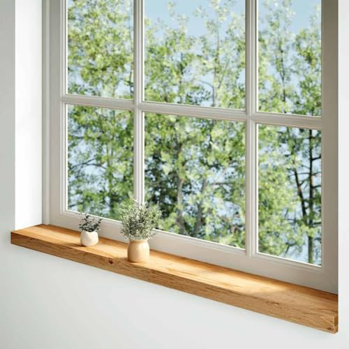 Generico Davanzali 2 pz Marrone Chiaro 120x15x2 cm Legno Massello Rovere,Marrone,7.15kg,4009130