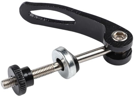 EasyByMall Aluminiumlegierung M5 Sattelstützenklemme Schnellspanner Schraube für Fahrrad Roller Sattel Höhenverstellwerkzeug - Schwarz