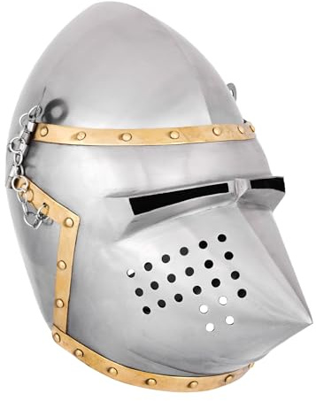 Spätmittelalterliche Beckenhaube Hundsgugel, um ca. 1390 schaukampftauglich Ritterhelm LARP Wikinger
