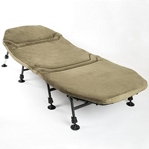 Mostal Memory Foam 8-Bein Liege Angelliege Karpfenliege Flat