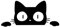 skgardeniamy Adhesivo Impermeable para Coche, Gatos, Animales, carrocería, decoración para Ventana, Coche, Negro