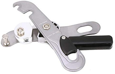 Alomejor Abseilgeräte Stop, Kletterer Abstieg Schutz der absteigenden Ausrüstung Downhill Handsteuerung Gerät Herunterfahren Klettern auf Kletterwerkzeug