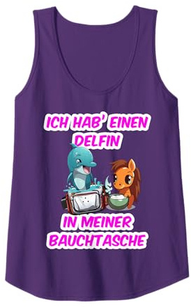 Delfin in meiner Bauchtasche Party Outfit Malle Mallorca Tank Top