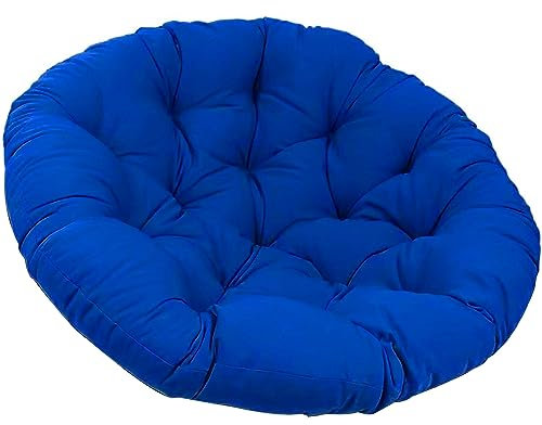 RZYW Papasansessel Kissen, Radar Stuhl Pad, Weiches Hängematten Sitzkissen, Verdicktes Drehbares Eierstuhlkissen Für Terrasse Rasen Hängesessel, Gartensessel, Drehsessel,A9,100 * 100cm