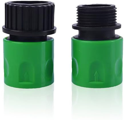lvzhen Hose Connector Set | 3/4 Female and 3/4 Male Connectors Garden Hose Female and Male and Adaptors | Garden Hose Pipe Connector and Fitting