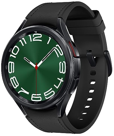 SAMSUNG Galaxy Watch 6 Classic 47mm Bluetooth Smartwatch, Rotating Bezel, Fitness Tracker, Personalized HR Zones, Advanced Sleep Coaching, US Version, Black (Renewed)