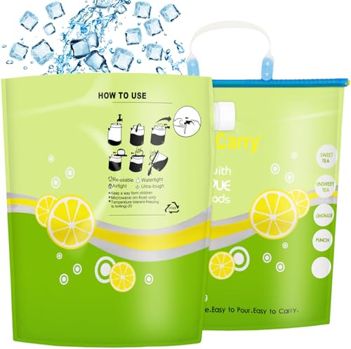 Huahuanghui 2er Set Wasserkanister Faltbar,6L,Wiederverwendbare,Faltbarer Wasserbehälter mit Dichtem Deckel,Wassersack mit Tragegriff,Wasserbeutel für Outdoor Camping Wanderungen Picknicks