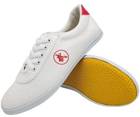 ForceRoute Tai Chi Wu Shu Kung Fu Scarpe,Scarpe da Taekwondo Sport Boxe,Scarpe da Ginnastica per Arti Marziali,Scarpe da Karate,Tela,Unisex,Uomo Donna,Traspirante,per Wing Chun Meditazione