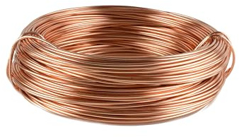 Aluminiumdraht 2 mm x 60 m Kupfer– Farbiger Basteldraht zum Biegen, Modellieren und Dekorieren für Floristik, Drahtfiguren und DIY Projekte