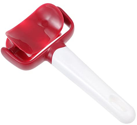 PRETYZOOM 2piezas Cortadores De Masa Para Empanadillas Con Rodillo Moldes De Ravioli y Galletas Herramienta De Cocina Práctica y Fácil De Usar Para Hornear Apto Para Lavavajillas Color Rojo