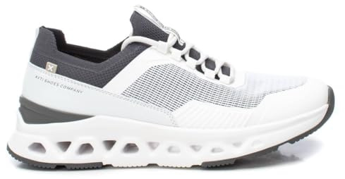 XTI - Zapatilla Hombre Blanco - Calzado Cómodo y Versátil - Moda Casual - Modelo 14404901 (Talla 43)