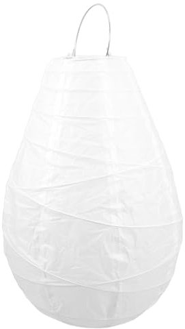 Ciieeo Papierlaterne Hängend Weiß Aus Papier Lampe Mit Schatten Tropfenform Für Innendekoration Und Partyambiente Leicht Tragbar Minimalistischer Stil