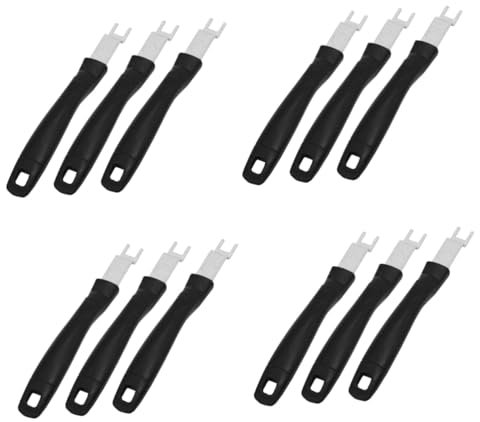 Mipcase 4 Set Griglia Kit BBQ Utensili Barbecue Spiedo Verticale Accessori per La Piastra Filo Sollevatore per Piastra Pinza per Piastra Plastica 3 Pezzi*4