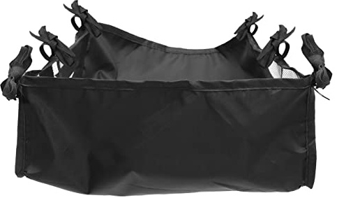 COOPHYA Panier En Filet De Poussette Bébé Grand Format Noir, Organisateur De Rangement Tissu Oxford Solide, Compatible Poussette, Pour Courses Et Sorties, Insert Amovible Pratique