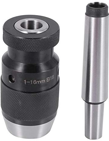 Ehwisbe Keyless Drill Chuck 1-16mm B18 + MT3 DIN228A Morse Taper Arbor