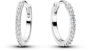 Pandora Timeless Funkelnde Mini-Creolen aus Sterling Silber mit Zirkonia, 294649C01