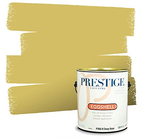 PRESTIGE Paints Interior Paint and Primer In One, 1-Gallon, Eggshell, Comparable Match of Benjamin Moore* Angel'S Trumpet*