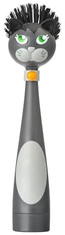 Vigar Felix Dish Brush with Soap Dispenser, Plastic, Multi-Colour, 7.5 x 7 x 25 cm