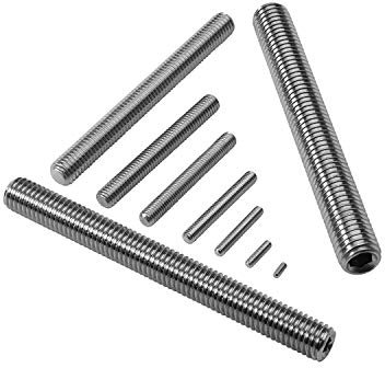 Madenschrauben Niro M8 x 40/50 Stück Edelstahl A2 / V2A (AISI 304) DIN 913 Gewindestifte