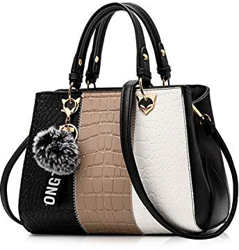 NICOLE & DORIS 2026 Nouveau Sac à Main Femme Sacs Portés Main Mode Sac Bandoulière Élégant Sac Epaule Sacoche Femme Sac à Poignée Supérieure avec Pom Poms