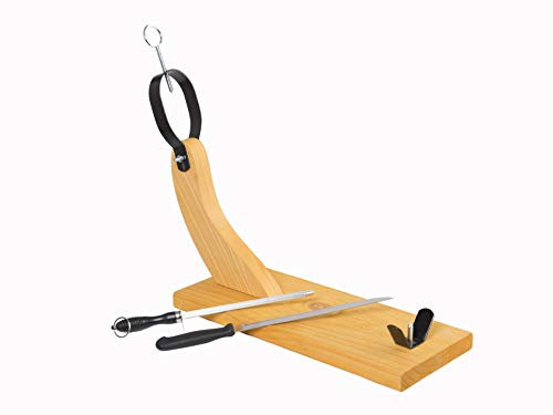 Porta Prosciutto Spagna con Coltello + Affilacoltelli - Supporto prosciutto - Portaprosciutto Ideale per tagliare il Prosciutto