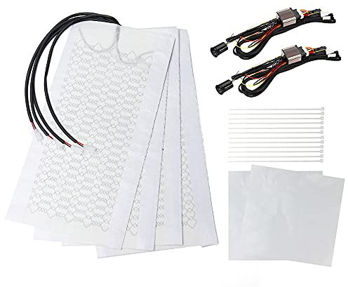 ZOYOSI 480x280mm 4 Pad 2 Sedili Universale In Fibra di Carbonio Riscaldato Sedile Riscaldatore Pad