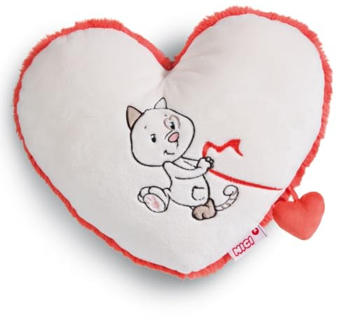 NICI Kissen Katze Herz 26x22cm Green
