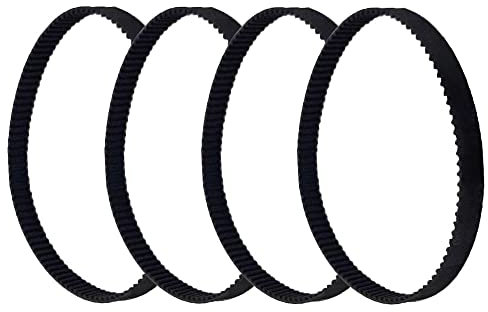 TUZUK GT2 Zahnriemen mit geschlossenem Regelkreis, Gummi, 2GT, 6 mm, 3D-Drucker-Teile, 400 mm Synchronriemen, Teil – (4 Stück)
