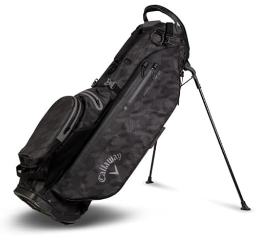 Callaway Golf Fairway C HD Leichte wasserdichte Standtasche 2024, Schwarz Hahnentritt