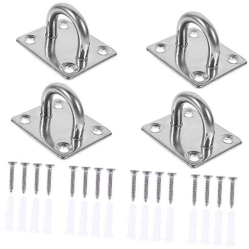 Gatuida 2 Sätze Deckenhaken Zur Installation Robuste Deckenhaken Haken Zum Aufhängen An Der Decke Hängemattenhaken 4 Stück * 2
