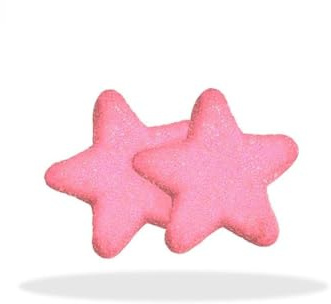 Marshmallow stelle soffici, con una copertura di zucchero brillante Busta da 900 gr (rosa) scadenza 26-08-2025