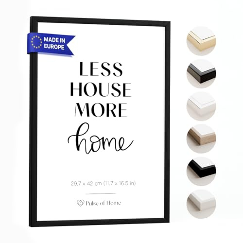 PULSE of HOME Bilderrahmen Holz DIN A3 (29,7x42 cm) in Schwarz