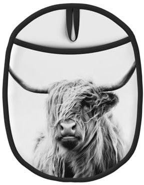 Vache des Highlands, Maniques, maniques résistantes à la Chaleur, maniques de Cuisine en Silicone antidérapantes