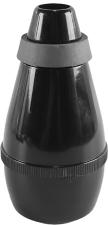Durlo Black Lightweight ABS Trumpet Straight Practice Cup Mute Silencer for Jazz​