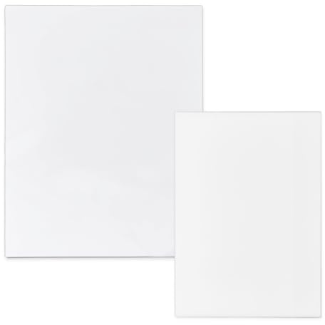 SUPERFINDINGS 100 Blätter 2 Größen Klare Klebezettel 18,2x12,5cm/29,7x21cm Transparente Notizzettel Wasserdichte Selbstklebende Durchsichtige A4 Haftnotizen Für Lesen Schreiben Notizbuch Markierungen