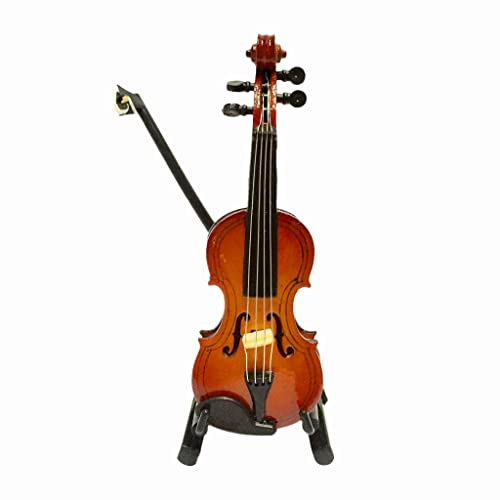 Violon miniature en bois échelle 1/12 avec étui support pour maison de poupées