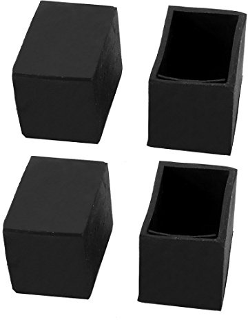 sourcing map 4 Stück 20mmx30mm Gummi Rohrschutzkappen Endkappen Fußkappen | Stuhlkappen