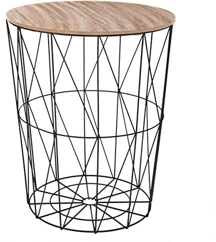 Atmosphera - Couchtisch Kumi schwarz - D 47 cm - Schwarz