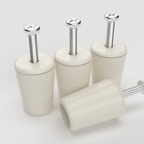 Rolladenstopper 30mm | Weiß | 2 Paar | komplett mit Schraube & Dichtung - Anschlagwinkel für Rollläden, Rollo o. Jalousie Stopper
