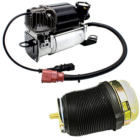 AIRSUSFAT Luftfederung Luftkompressor Kompatibel mit A6 C6 Kompressor & A6 C6 Hintere Luftfeder *1 4F0616006A 4F0616001J Versandfertig innerhalb von 24 Stunden