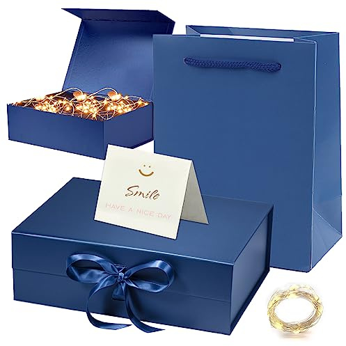 Magnética Cajas Regalo con Tapa,Cajas Decorativa de Embalaje de Regalo,Caja de Regalo Vacia de Lujo Premium,Caja de Regalo de Reutilizable Creative Box,Cajas de Regalo Magnéticas con Tapas,Bodas