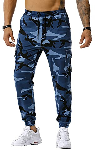 Générique Pantalon De Camouflage pour Hommes, Pantalon Militaire avec Cordon De Serrage, Pantalon De Jogging DéContracté, Pantalon De RandonnéE avec Poches