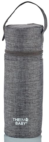 Porte biberon THERMOBABY - isotherme - gris chiné