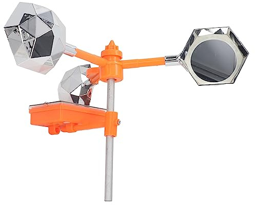 Repelente de Pájaros con Luz de Sonido Solar, Ahuyentador de Pájaros Solar Giratorio de 360° con Accionamiento por Viento y Energía Solar, Alto Volumen, Diseño a Prueba de