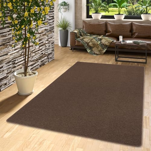 Snapstyle Schlingen Velours Teppich Modern Einfarbig | Flurteppich | Wohnzimmerteppich | Küchenteppich robust und pflegeleicht | Viele Größen und Farben